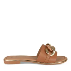 Slippers KASTANJEBRUIN