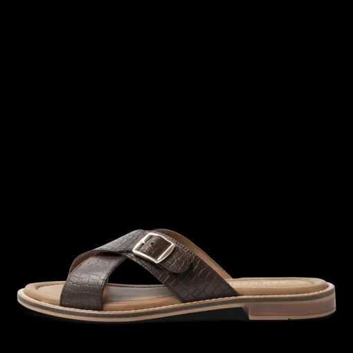 Slippers KASTANJEBRUIN