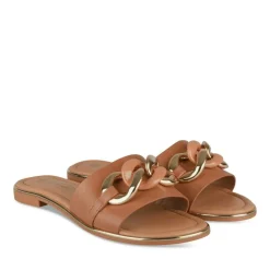 Slippers KASTANJEBRUIN