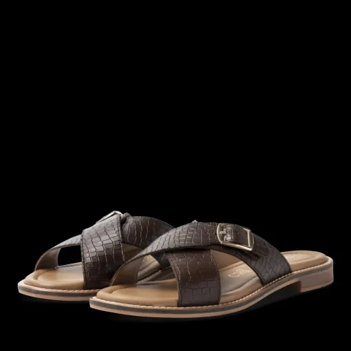 Slippers KASTANJEBRUIN