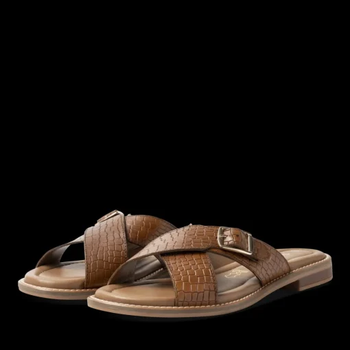 Slippers KASTANJEBRUIN