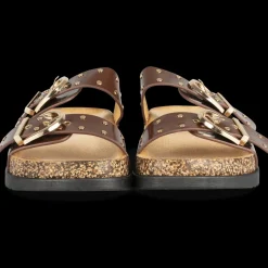 Slippers KASTANJEBRUIN