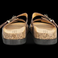 Slippers KASTANJEBRUIN