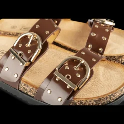 Slippers KASTANJEBRUIN