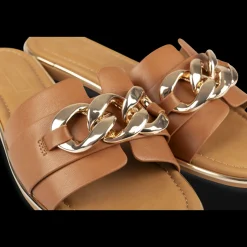 Slippers KASTANJEBRUIN