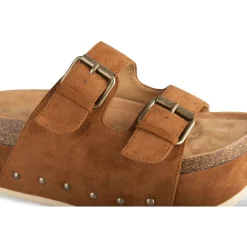 Slippers KASTANJEBRUIN