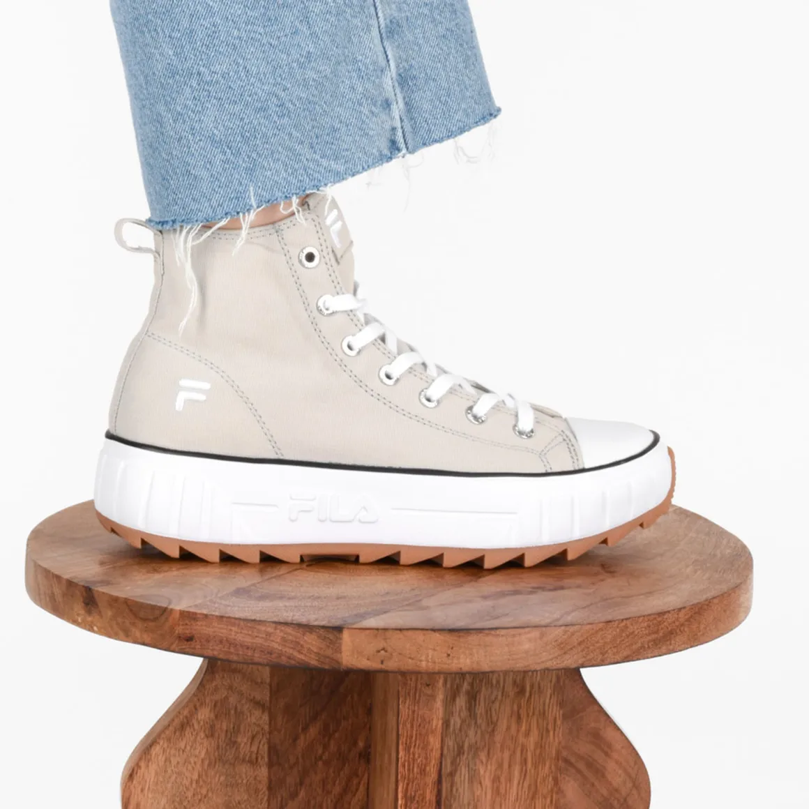 Sneakers BEIGE FILA Blockster Mid Wmn