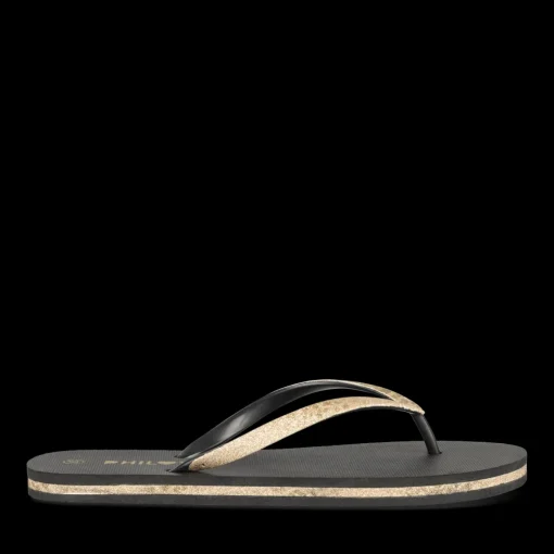 Teenslippers ZWART