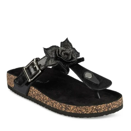 Teenslippers ZWART