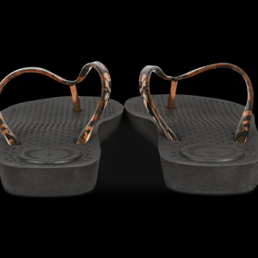 Teenslippers ZWART