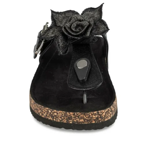 Teenslippers ZWART