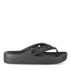 Teenslippers ZWART CROCS Baya Plateform Flip