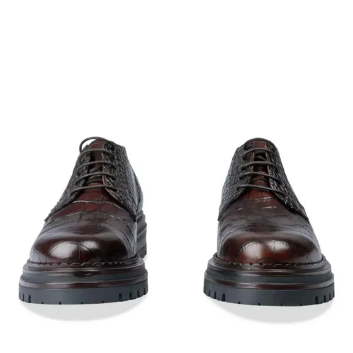 Veterschoenen KASTANJEBRUIN