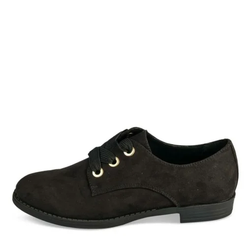 Veterschoenen ZWART
