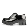 Veterschoenen ZWART