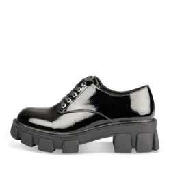 Veterschoenen ZWART