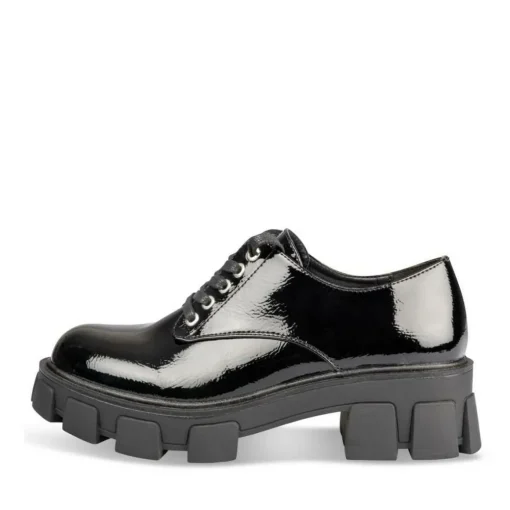 Veterschoenen ZWART