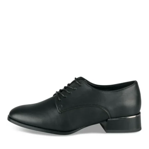 Veterschoenen ZWART