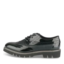 Veterschoenen ZWART