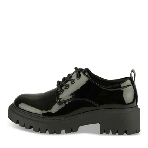 Veterschoenen ZWART