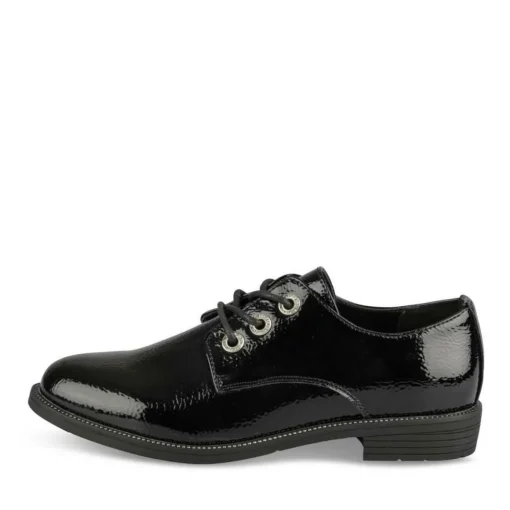 Veterschoenen ZWART
