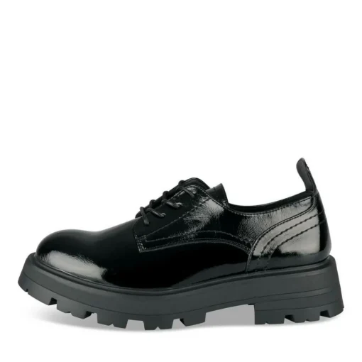 Veterschoenen ZWART