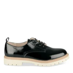 Veterschoenen ZWART