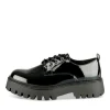 Veterschoenen ZWART
