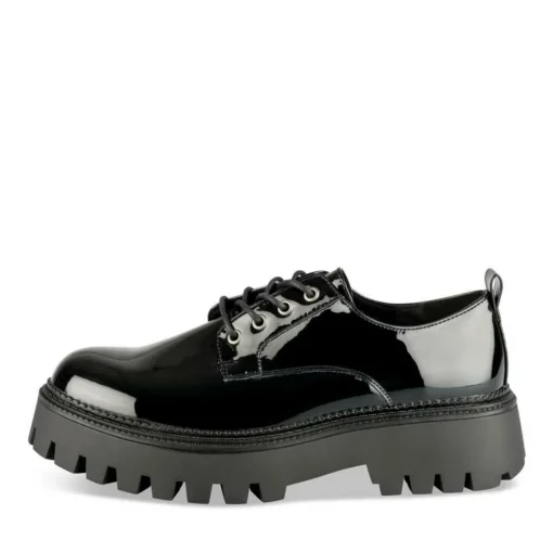 Veterschoenen ZWART