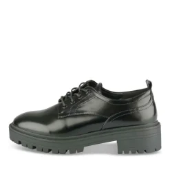 Veterschoenen ZWART