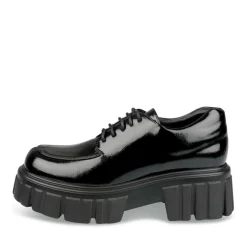 Veterschoenen ZWART