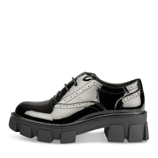 Veterschoenen ZWART