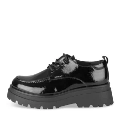 Veterschoenen ZWART