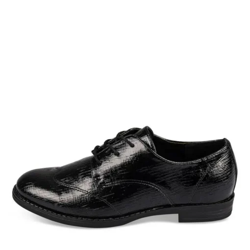 Veterschoenen ZWART