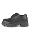 Veterschoenen ZWART