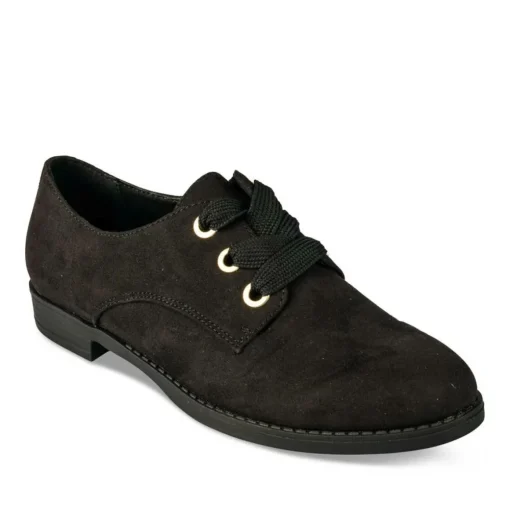 Veterschoenen ZWART