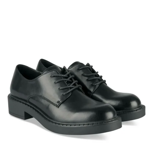 Veterschoenen ZWART