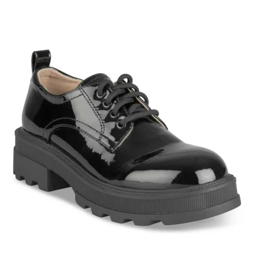Veterschoenen ZWART