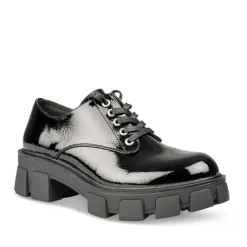 Veterschoenen ZWART