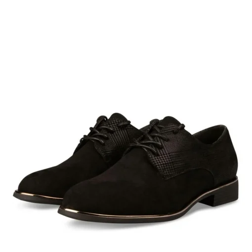 Veterschoenen ZWART