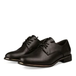 Veterschoenen ZWART