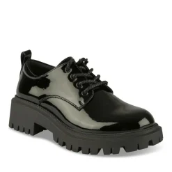 Veterschoenen ZWART