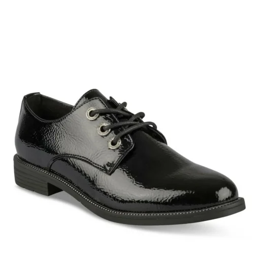 Veterschoenen ZWART