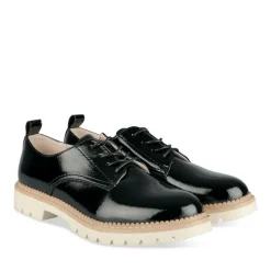 Veterschoenen ZWART