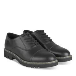 Veterschoenen ZWART