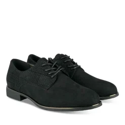 Veterschoenen ZWART