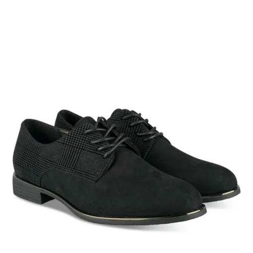 Veterschoenen ZWART