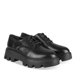 Veterschoenen ZWART