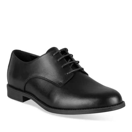 Veterschoenen ZWART