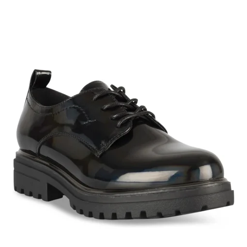 Veterschoenen ZWART